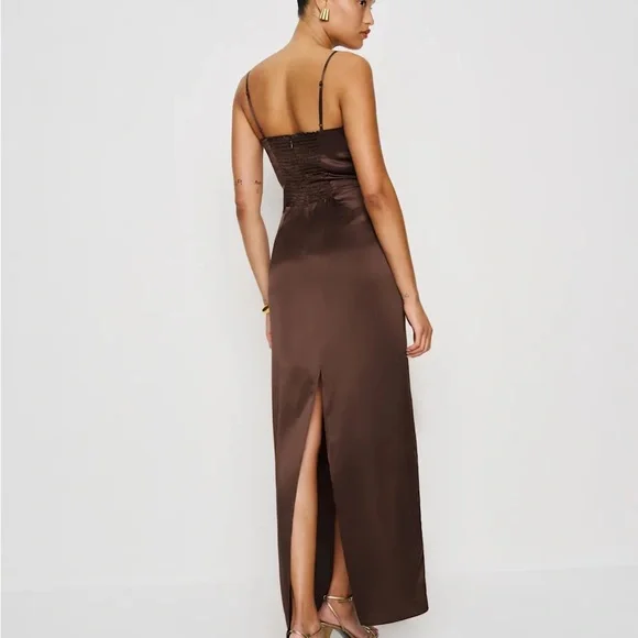 Reformation Chocolate Brown Maxi Dress - Picture 5 of 6